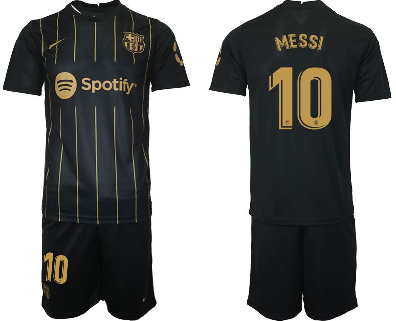 Men 2022-2023 Club Barcelona Black away #10 Soccer Jerseys->arsenal jersey->Soccer Club Jersey